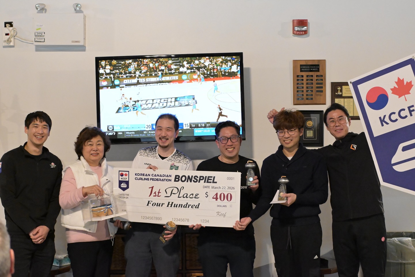 KCCF Bonspiel on the ice